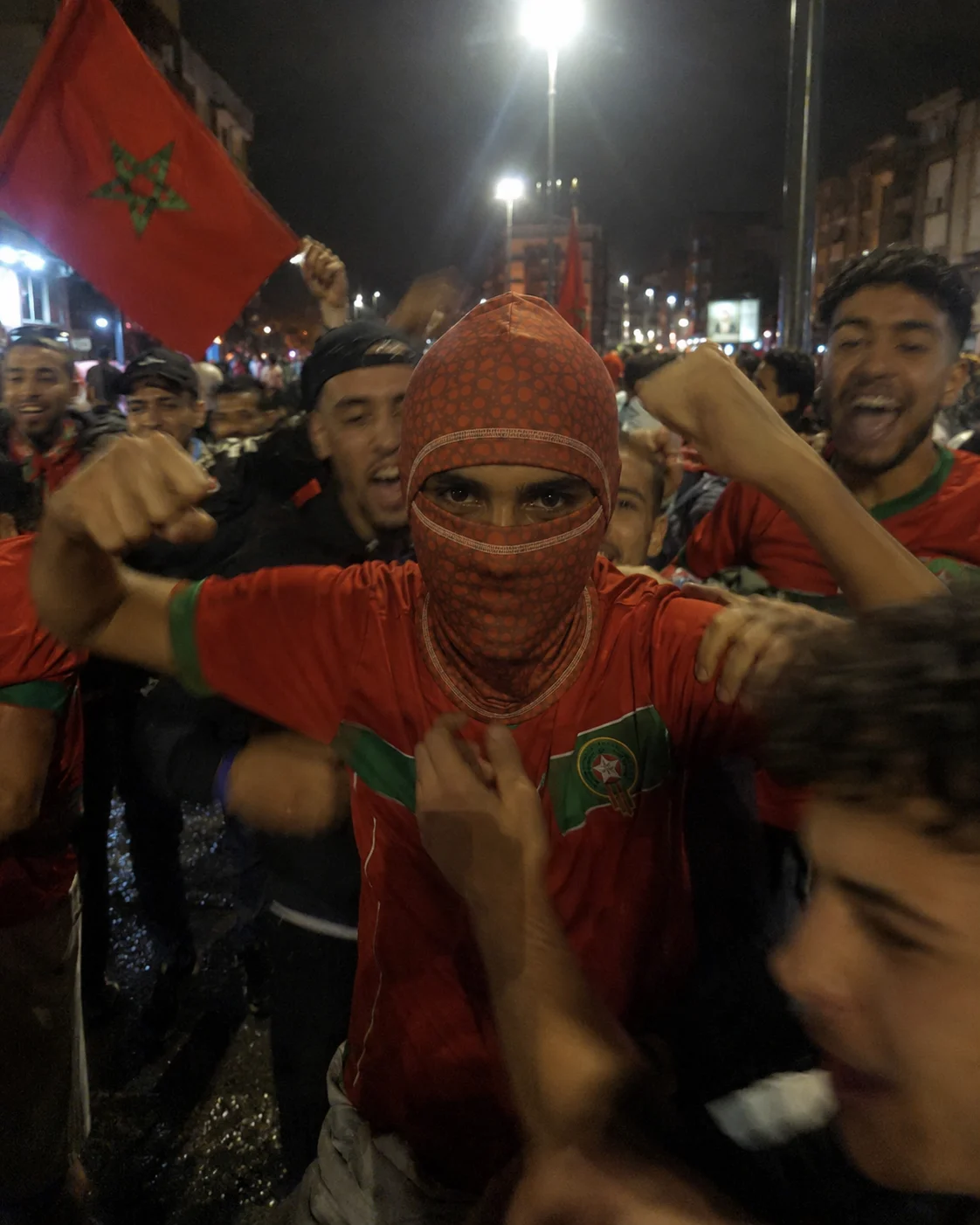Supporters marocains dans la rue