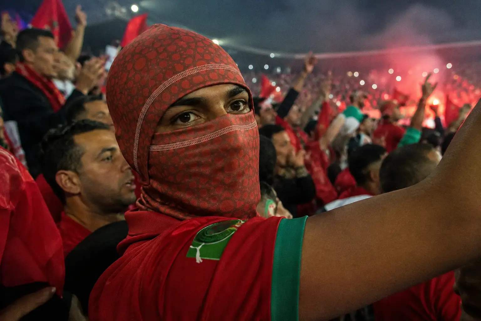 Supporters marocains au stade